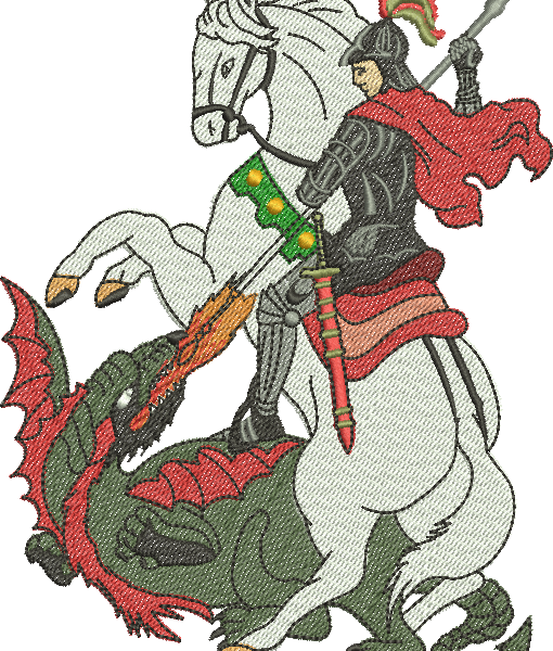 matriz de bordado São Jorge 234 - Três Tamanhos