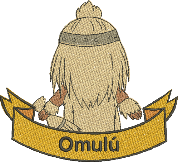 matriz de bordado Omulú 290 - Três Tamanhos