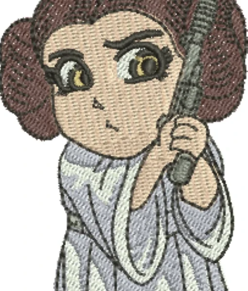 Visualização da Matriz de Bordado Princesa Leia 00