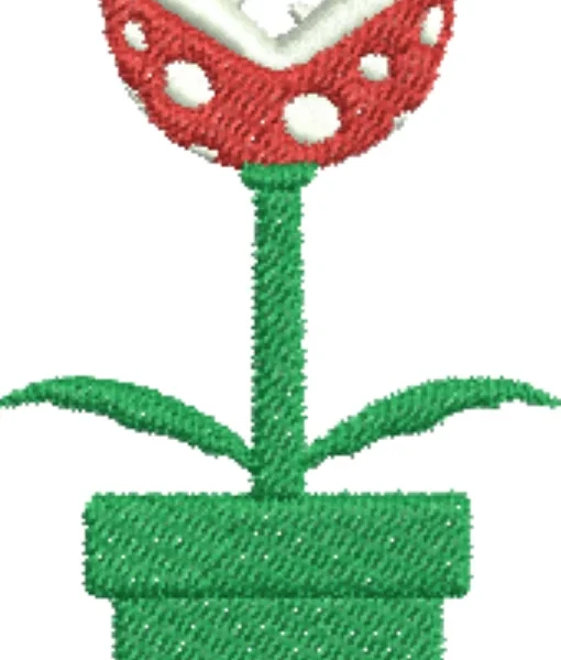 Visualização da matriz de bordado Planta Carnívora