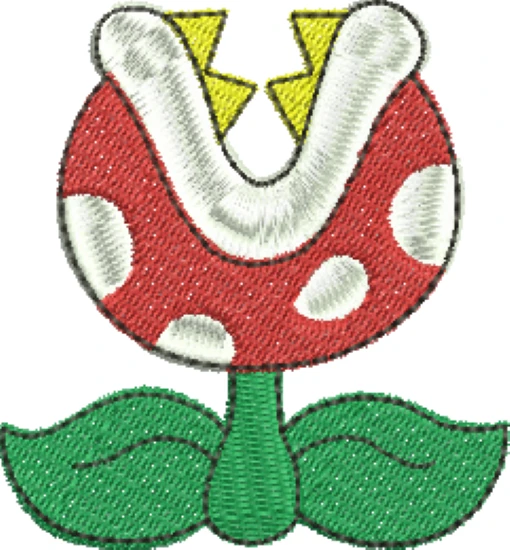 Visualização da matriz de bordado Planta Carnívora 03