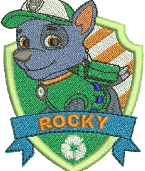 Visualização da Matriz de Bordado Rocky 01