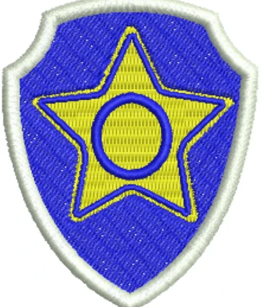 Visualização da Matriz de Bordado Escudo Patrulha Canina 10