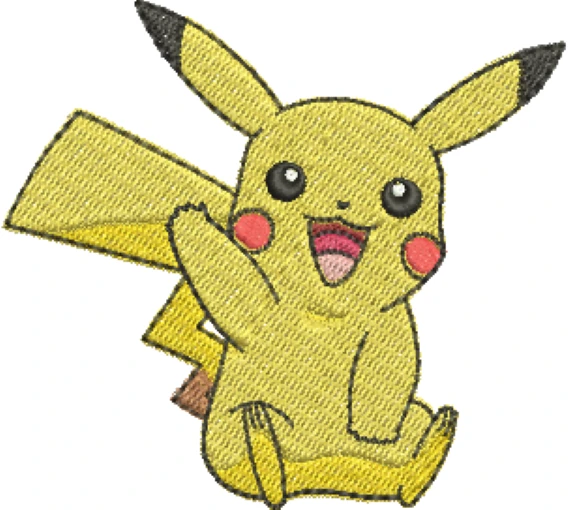 Visualização da Matriz de Bordado Pikachu 00