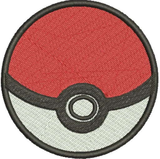 Visualização da Matriz de Bordado Pokebola