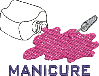 matriz de bordado Manicure 173