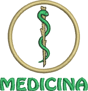matriz de bordado Medicina 295
