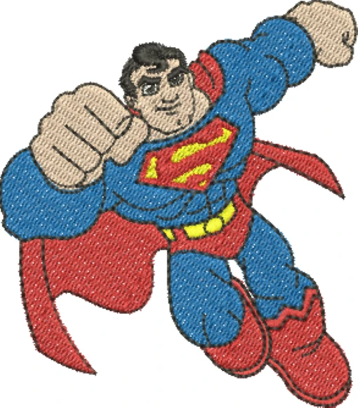 Visualização da Matriz de Bordado Superman 02