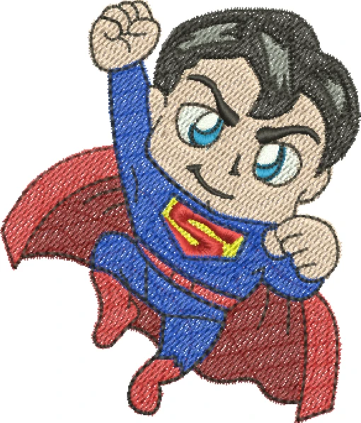 Visualização da Matriz de Bordado Superman 08