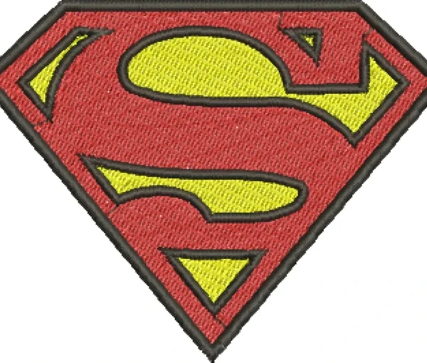 Visualização da Matriz de Bordado Símbolo Superman 01