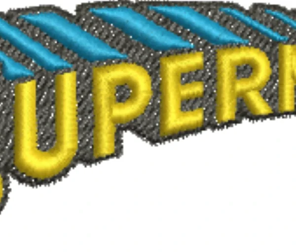 Visualização da Matriz de Bordado Símbolo Superman 02