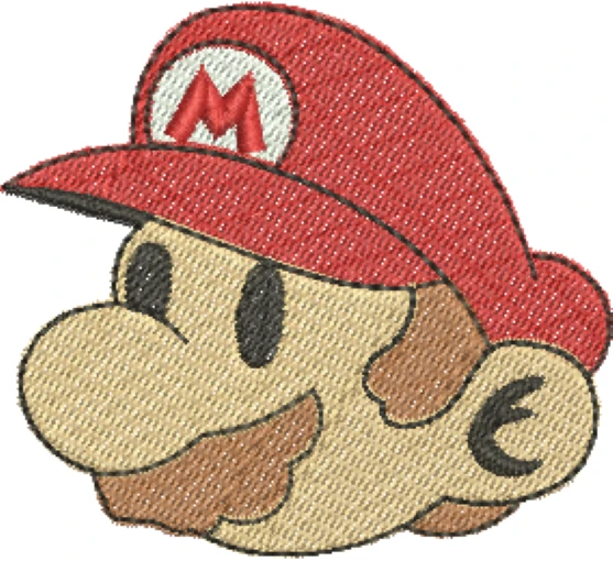 Visualização da matriz de bordado Super Mario 00