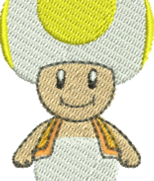 Visualização da matriz de bordado Toad Super Mario 02