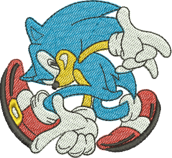matriz de bordado Sonic 01 - Três Tamanhos