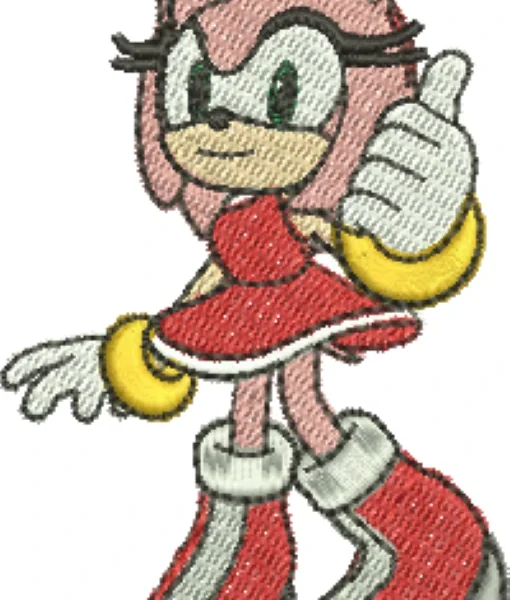 Visualização da matriz de bordado Sonic 03 - Três Tamanhos
