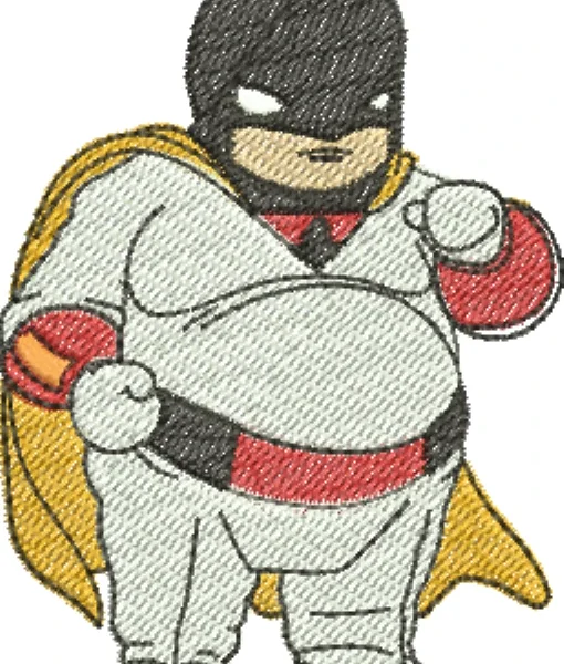 Visualização da Matriz de Bordado Space Ghost Gordo