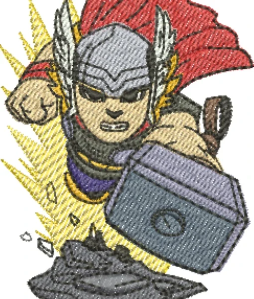 Visualização da Matriz de Bordado Thor 04