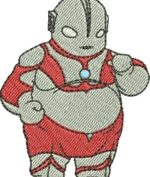 Visualização da Matriz de Bordado Ultraman Gordo