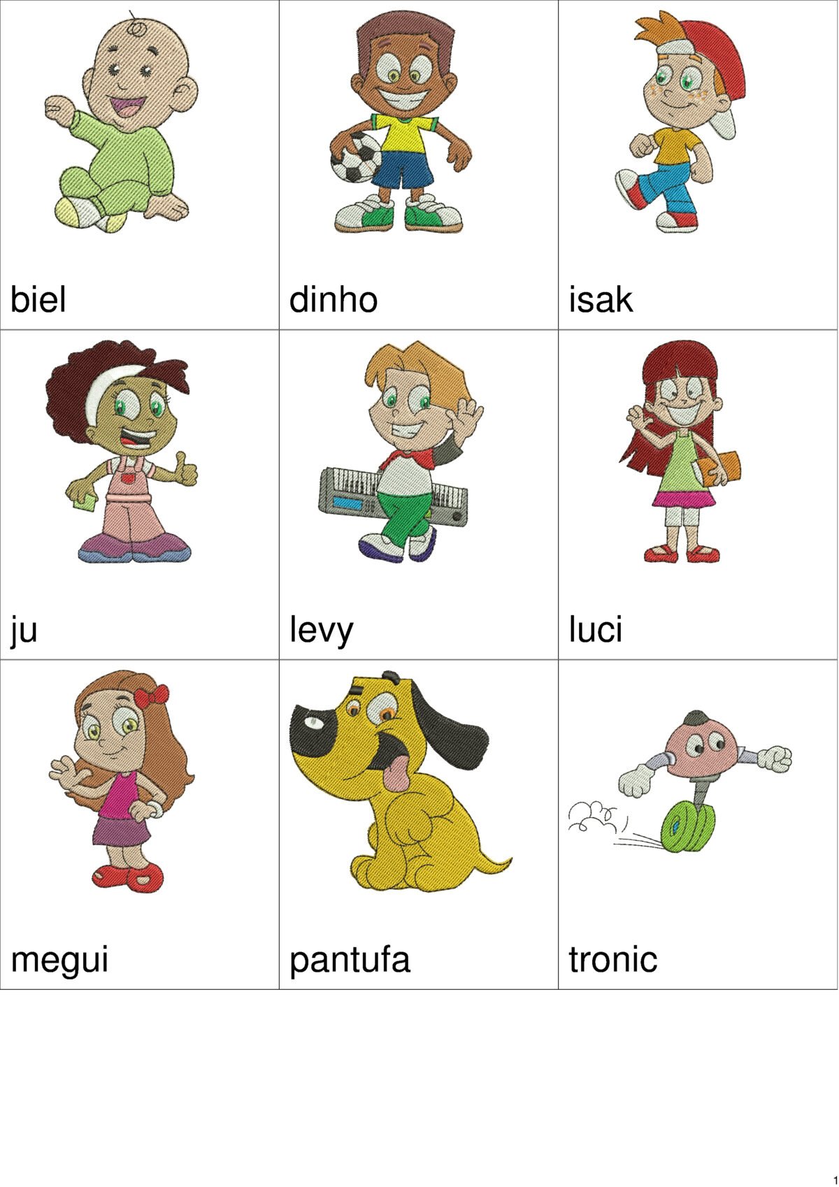 Pacote de Bordados Turminha da Fé