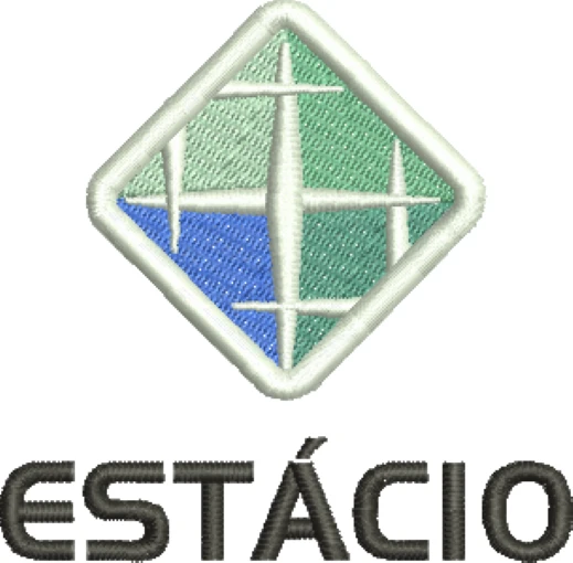 Visualização da matriz de bordado Faculdade Estácio