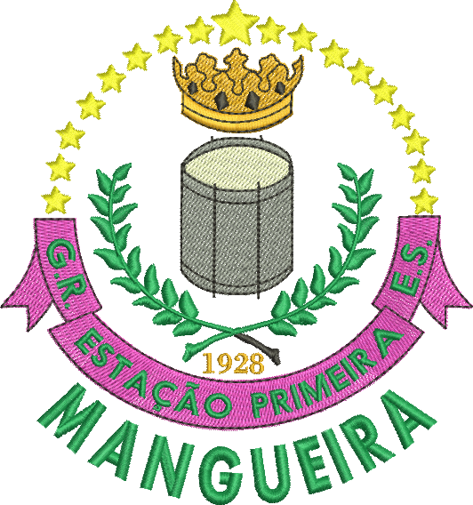 Matriz de bordado Estação Primeira de Mangueira – Três Tamanhos