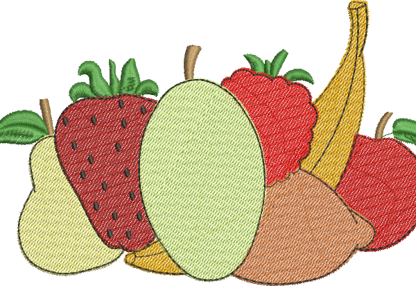 matriz de bordado Frutas 01