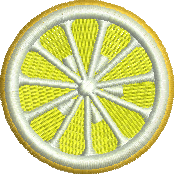 matriz de bordado Fatia de Laranja 01
