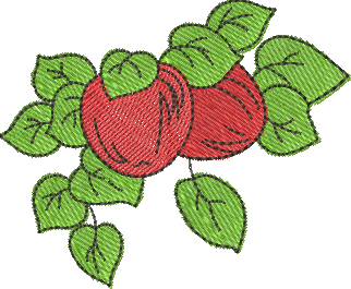matriz de bordado Tomates 01