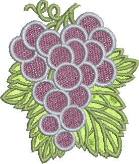 matriz de bordado Cacho de Uvas 03