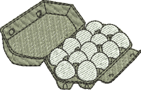 matriz de bordado Colmeia de Ovos