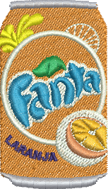 matriz de bordado Lata de Fanta