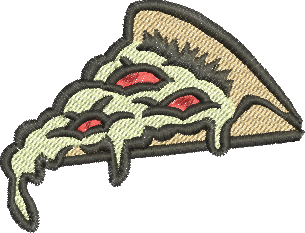 matriz de bordado Fatia de Pizza