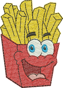 matriz de bordado Batata Frita 02