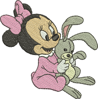 matriz de bordado Minnie bebê 100
