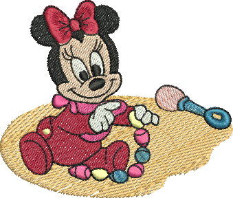 matriz de bordado Minnie bebê 101