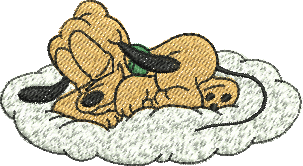 matriz de bordado Pluto bebê 104