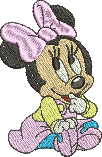 matriz de bordado Minnie bebê 11
