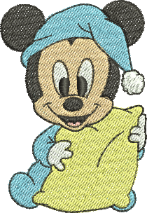 matriz de bordado Mickey bebê 117