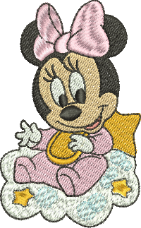 matriz de bordado Minnie bebê 14