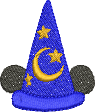 matriz de bordado chapéu do Mickey 140