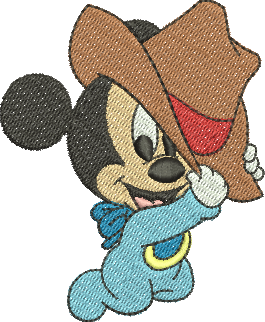 matriz de bordado Mickey bebê 15