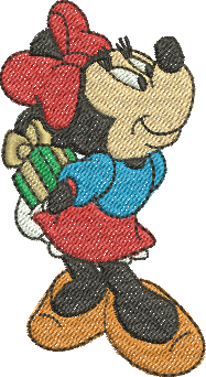 matriz de bordado Minnie Mouse 162