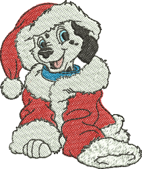 matriz de bordado 101 Dálmatas natal 171