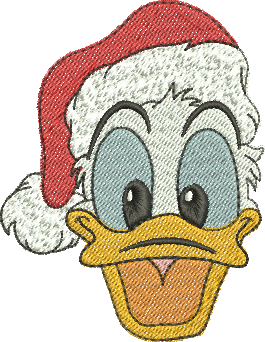 matriz de bordado Pato Donald natal 173