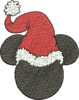 matriz de bordado Logo Mickey natal 184