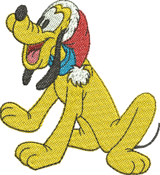 matriz de bordado Pluto Natalino 186