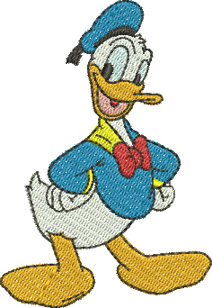 matriz de bordado Pato Donald 201