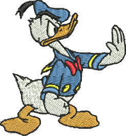 matriz de bordado Pato Donald 203