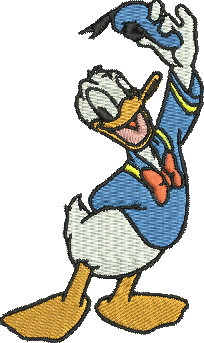matriz de bordado Pato Donald 204
