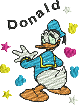 matriz de bordado Pato Donald 207